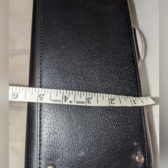 KATE SPADE Grove Street Maeve Zip Tote Leather Laptop Pocket Black White GUC - Picture 4 of 14